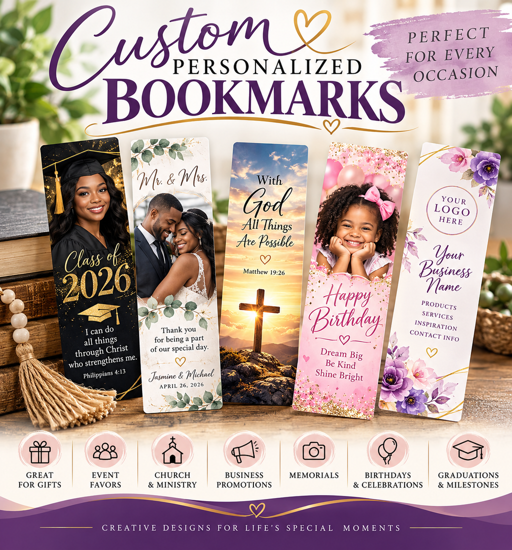 Custom Personalized Bookmarks