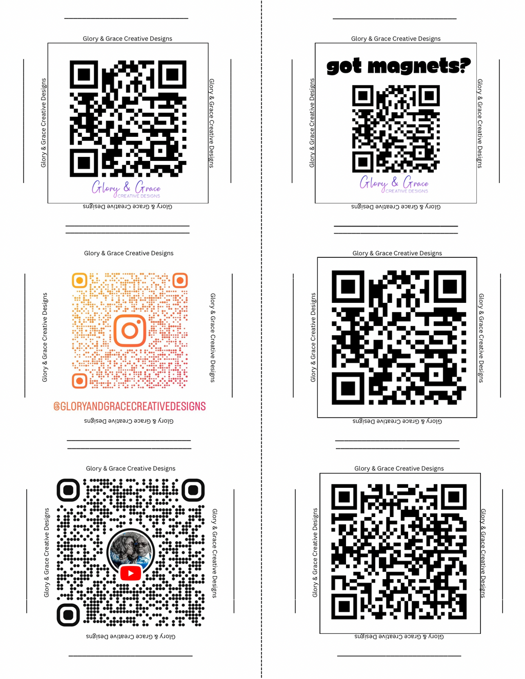 Custom QR Code Magnets